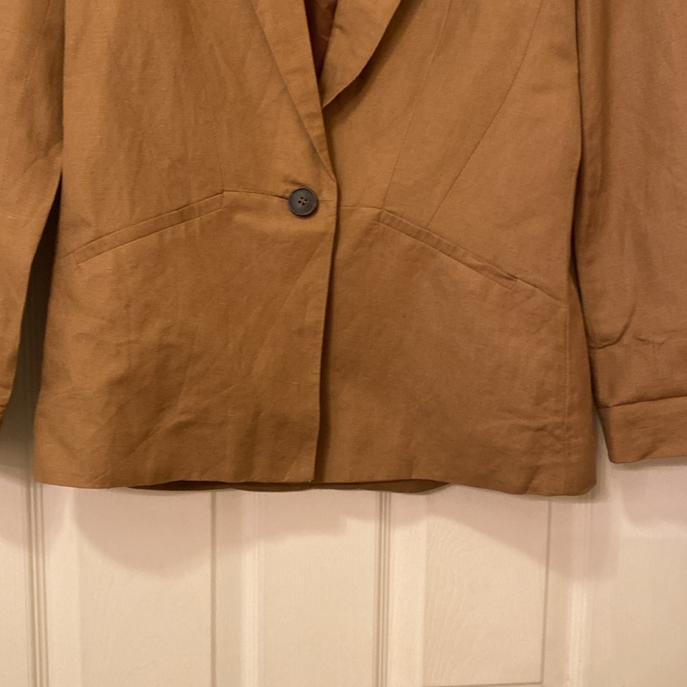 Zara Basic Woman’s Blazer, Size Medium, Light Bro… - image 2